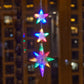 🎄❄️ Luci LED natalizie fai da te a forma di fiocco di neve con ventosa ✨ | Funzionamento a batteria, luce calda e multicolore, luci con ventosa per finestre, decorazioni natalizie per la casa e le feste
