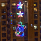 🎄❄️ Luci LED natalizie fai da te a forma di fiocco di neve con ventosa ✨ | Funzionamento a batteria, luce calda e multicolore, luci con ventosa per finestre, decorazioni natalizie per la casa e le feste