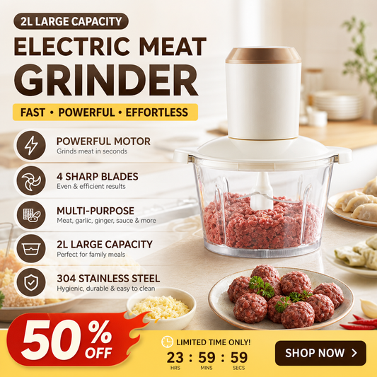 ✨OFFERTA SPECIALE: 50% DI SCONTO ✨Tritacarne elettrico ad alta capacità